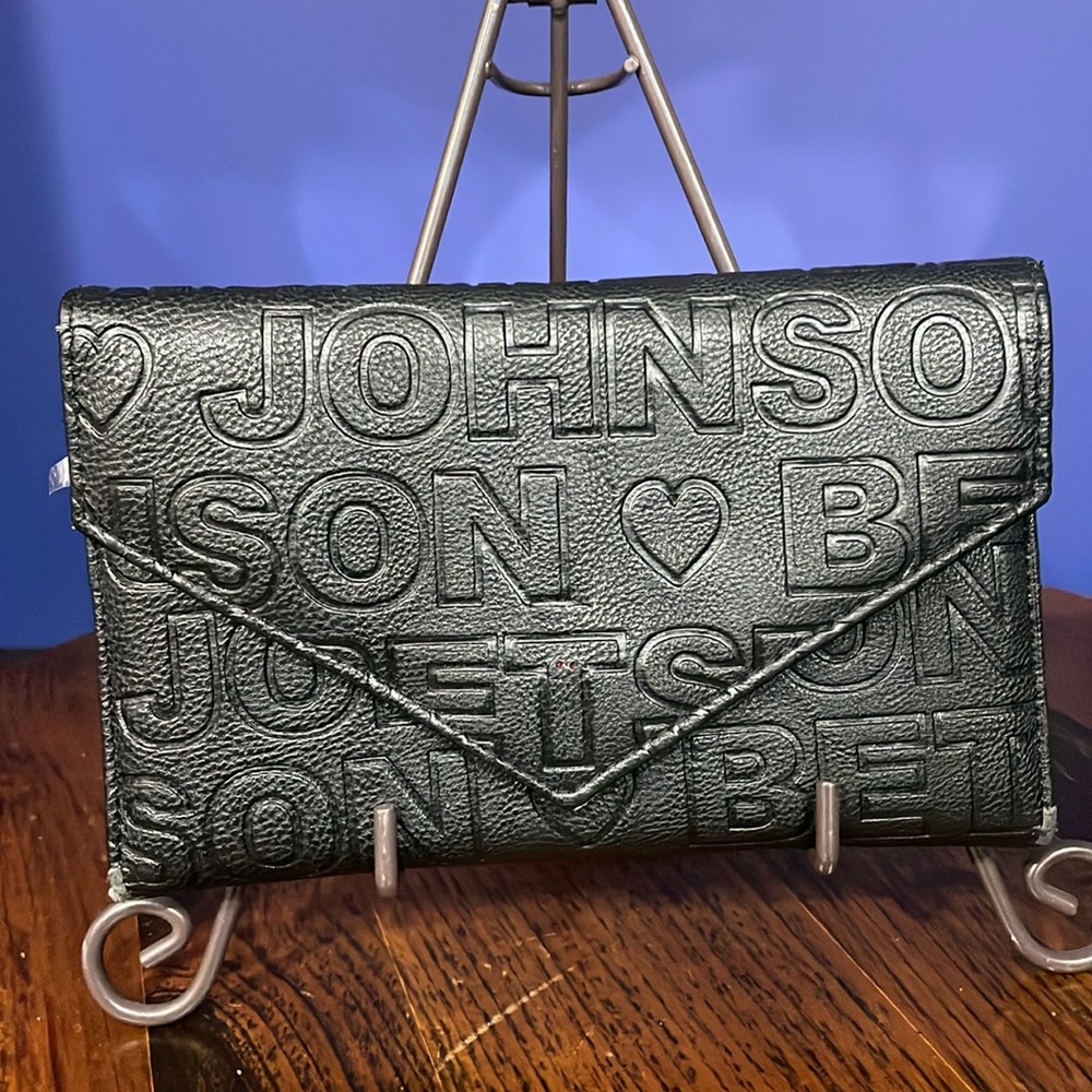 Betsey Johnson Black Embossed Wallet
